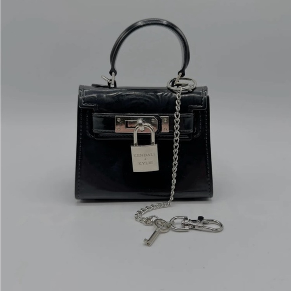 COPY - Kendall and Kylie mini tote bag or purse charm. Has a crossbody strap wi…